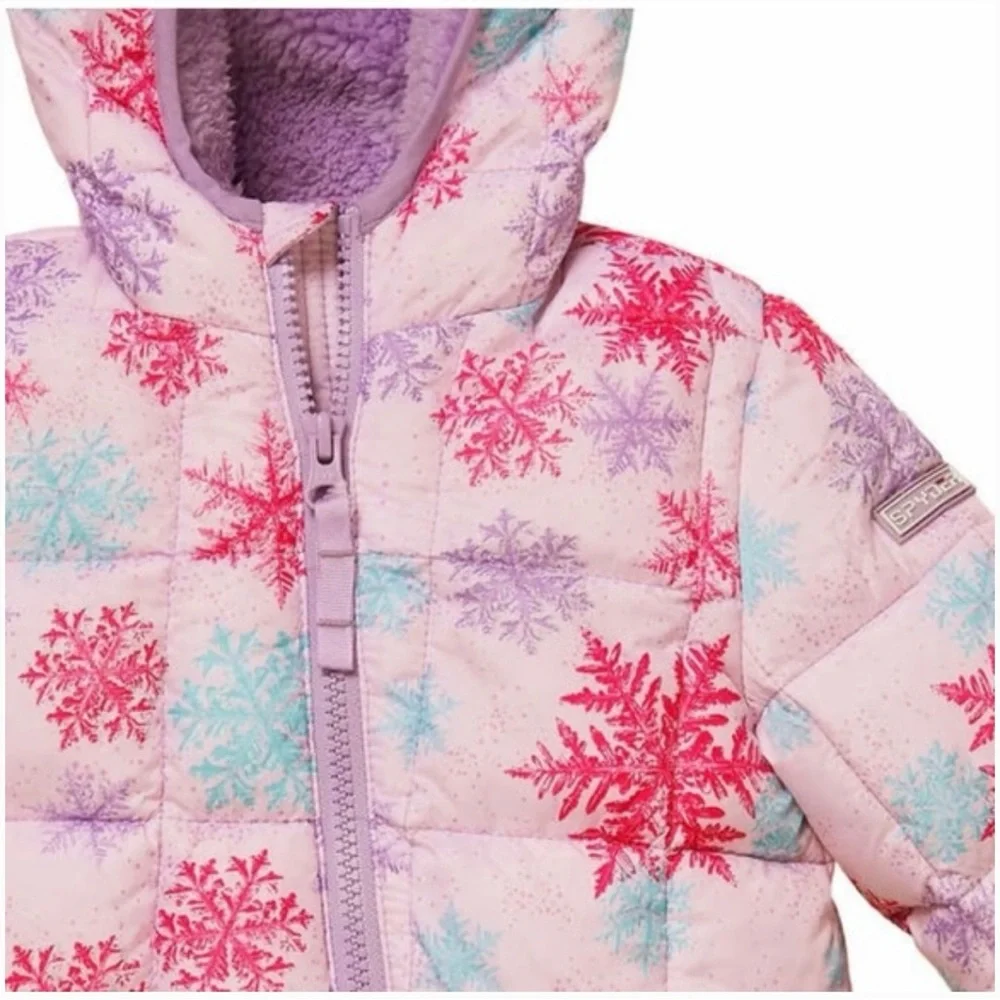 NWT Spyder Full body SNOWSUIT coat girl 18 mo